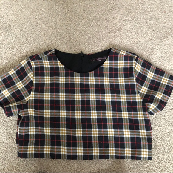 Brown Plaid two piece set - Picture 3 of 4